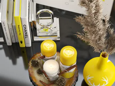 Decorative set 01 3D model