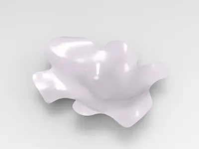 Sheet Vase Low-poly 3D model