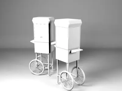 Popcorn Car 3D model