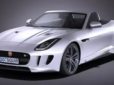 Jaguar F-Type British Design Edition Convertible 2017 3D model