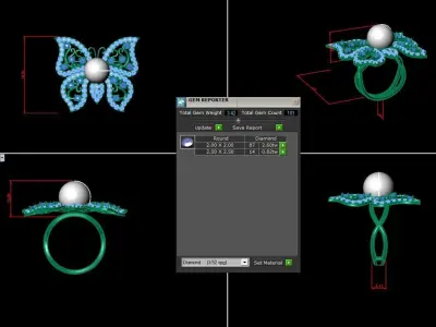 High Class Women RingRG 13 3D print model