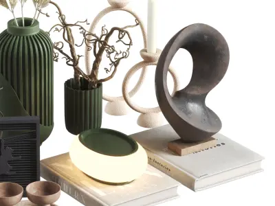 Decorative set 13 3D model purchase