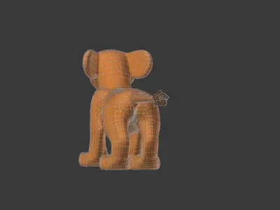 Kiara Cub Low-poly 3D model