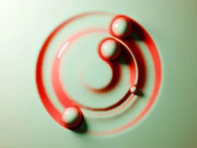 Physics Ball Loop Animation 3D model