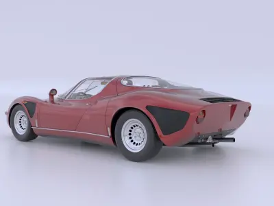 Alfa Romeo 33 Stradale 1968 3D 3D model