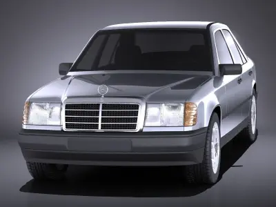 Mercedes W124 E class 1990 VRAY 3D model