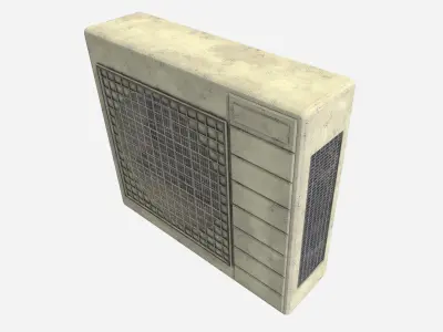 Aircon - Air Conditioner Low-poly 3D model