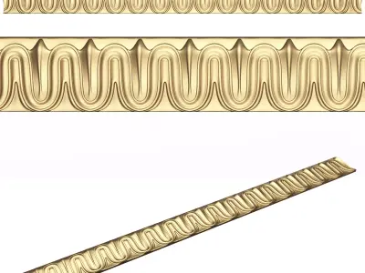 Ornament Element Molding 09 Low-poly 3D model