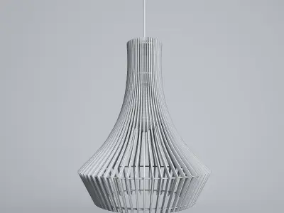 Modern Red lamp 3D model