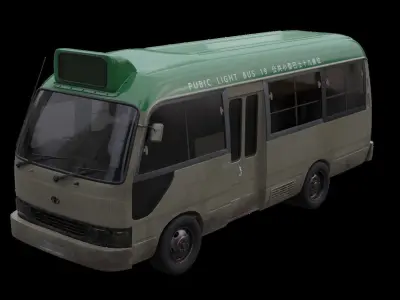 hong kong minibus 3D model