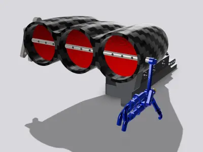 FUNNY CAR Supercharger Mechanical Injected Hat 3D print model