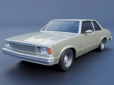 Chevrolet Malibu Coupe 1981  3D print model