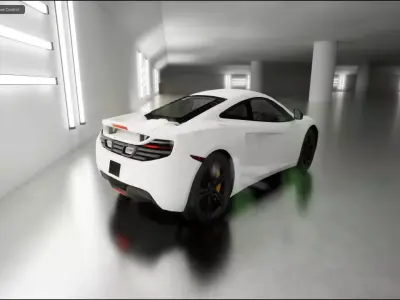 car McLaren 12c Low-poly 3D model