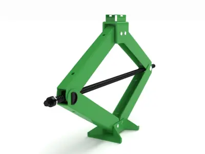 Green Car Jack  3D model
