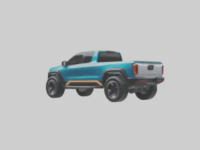 Electric Pickup Truck model 3D model