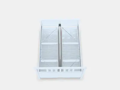 HEMNES Bed frame with 4 storage boxes 2 Low-poly 3D model