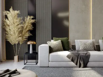 interior living room scene 32 3D model