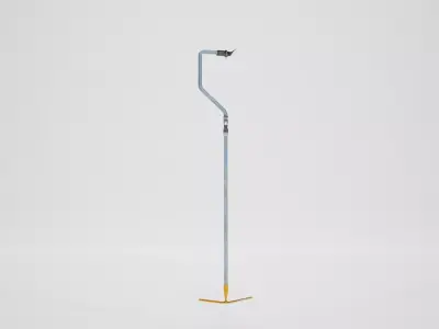 Ski lift rod Low-poly 3D model