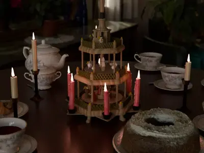 Christmas Pyramid 3D model