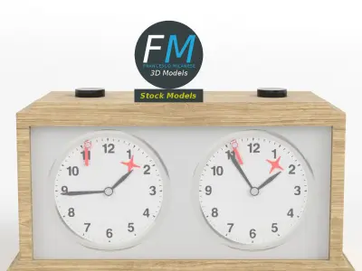 Chess clock 2 3D model