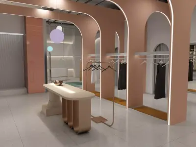 Clothing Shop 3 3D model