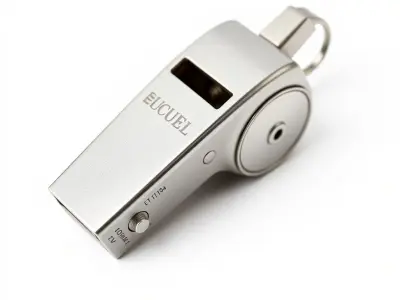 Metallic Whistle D Model Pack Low-poly 3D model