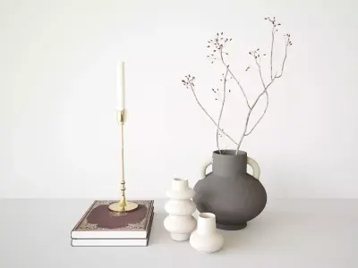 Decoration Set Branch 3D model