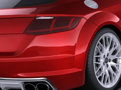 Audi TTS Coupe 2015 VRAY 3D model