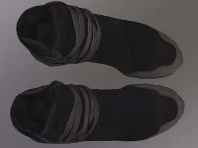 ADIDAS Y3 QASA RACER SHOES PBR Low-poly 3D model
