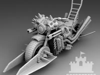Survival motorcycle 3D print model