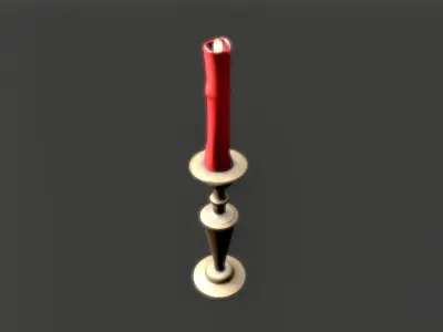Candles Pack Low-poly 3D model