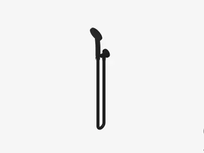 Shower - Hand - Luxury - Pin Low-poly 3D model