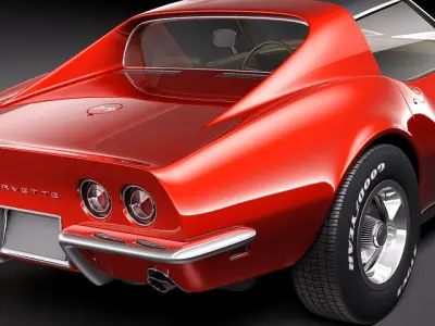Chevrolet Corvette C3 1969 3D Model 3D model