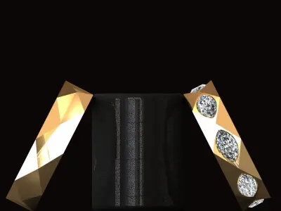 Facet ring 1 3D print model
