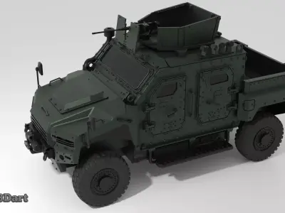 NMS-L 4x4 Tactical Vehicle 3D print model