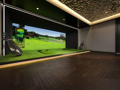 spin golf Low-poly 3D model