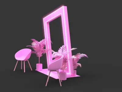 Empty Frame Back - Photocall 1 3D model