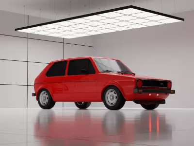 1976 Volkswagen Golf GTI Mk1 3D print model
