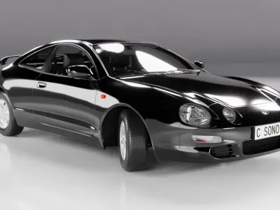 Toyota Celica 1994 Low-poly 3D model