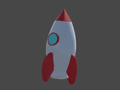 Cohete espacial Free 3D model