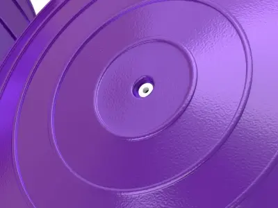 Yoga Ball Purple 3D model