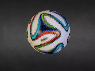 Brazuca soccer ball free Free low-poly 3D model