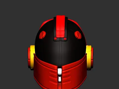 helmet high ver 3 poly sculpt 3d printable ver 7 3D model