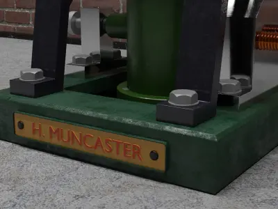 Double Acting Oscillating Steam Engine H Muncaster 3D model