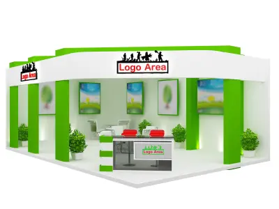 Booth Exhibition Stand a451  3D model