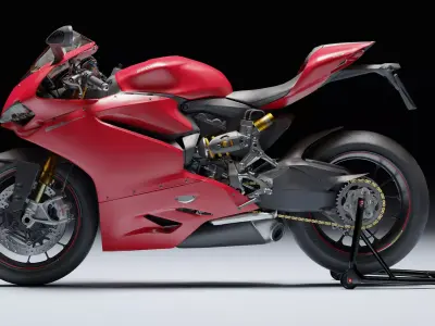 Ducati 1299 Panigale S 2017 Low-poly 3D model