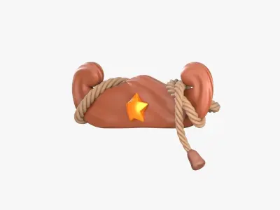 One Star Winning 3D Illustration 3D model