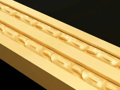 classic Baroque Rococo-style scroll carving 3D model