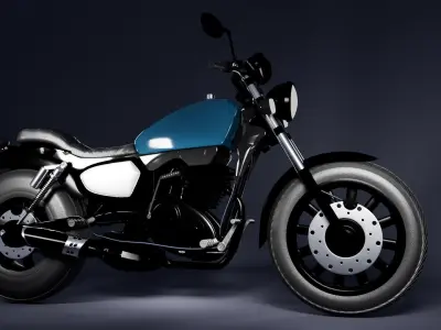 Bike Keeway K-Light Low-poly 3D model