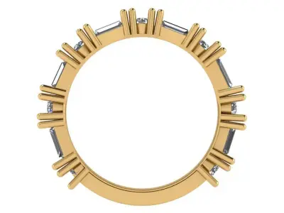 eternity band round banquette  3D print model